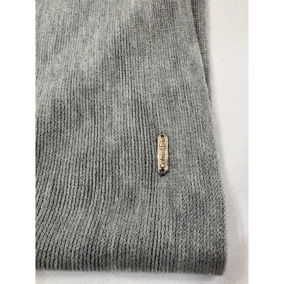 Calvin Klein Women’s Knit Infinity Scarf Light Gray Neck Warmer - Picture 3 of 7